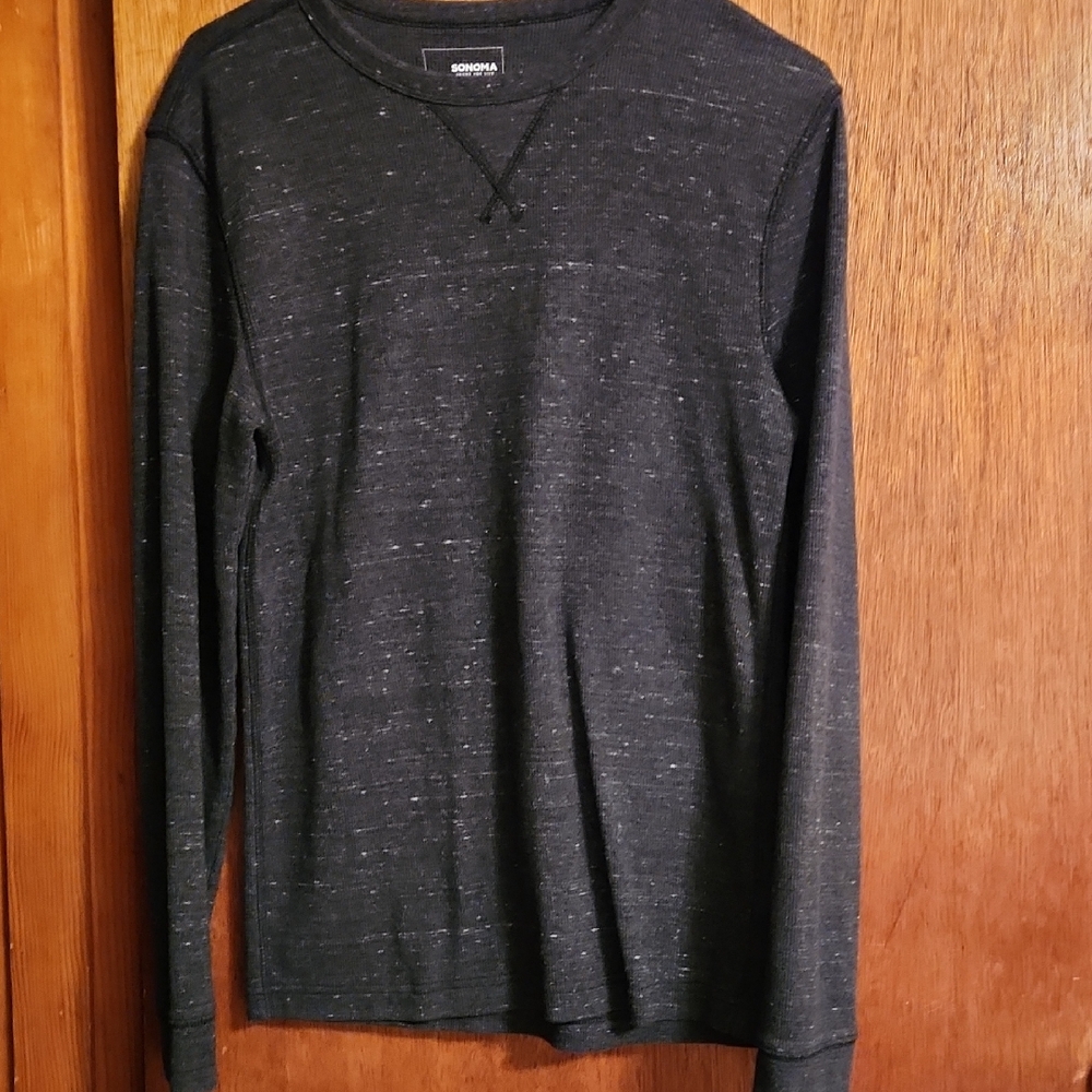 Sonoma Women's Black Crew Neck Sweater